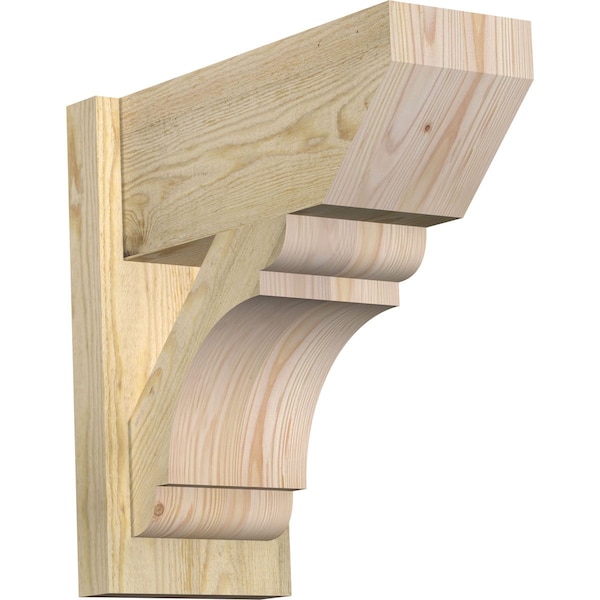 Ekena Millwork Olympic Slat Rough Sawn Outlooker, Douglas Fir, 8"W x 18"D x 18"H OUT08X18X18OLY06RDF - main